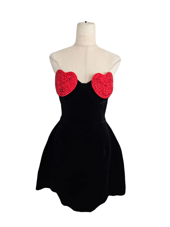 open lace back dress Best lover crystal dress  Marianna Senchina