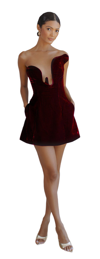 burgundy prom dress with tux Classic Long Prom Dress with Drape Front Emerald / Small main image 1