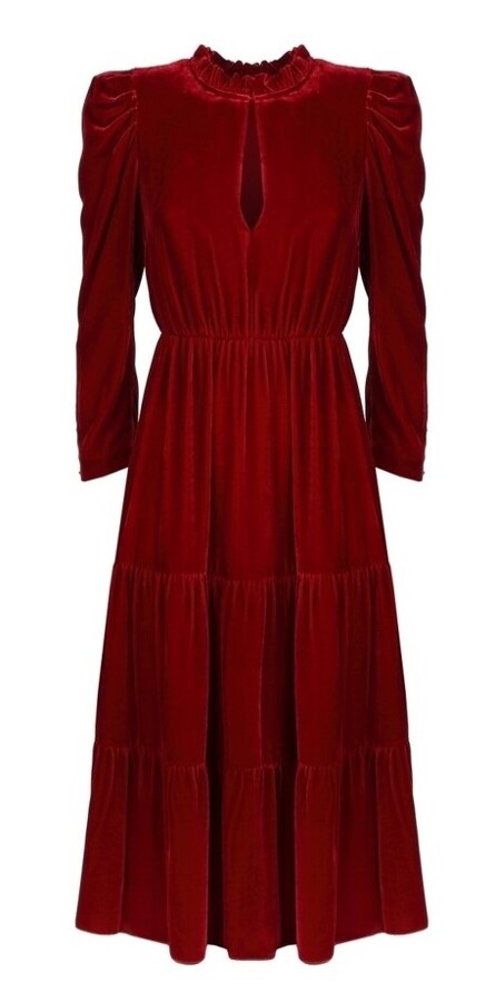 pinko red velvet dress Best Kept Shared